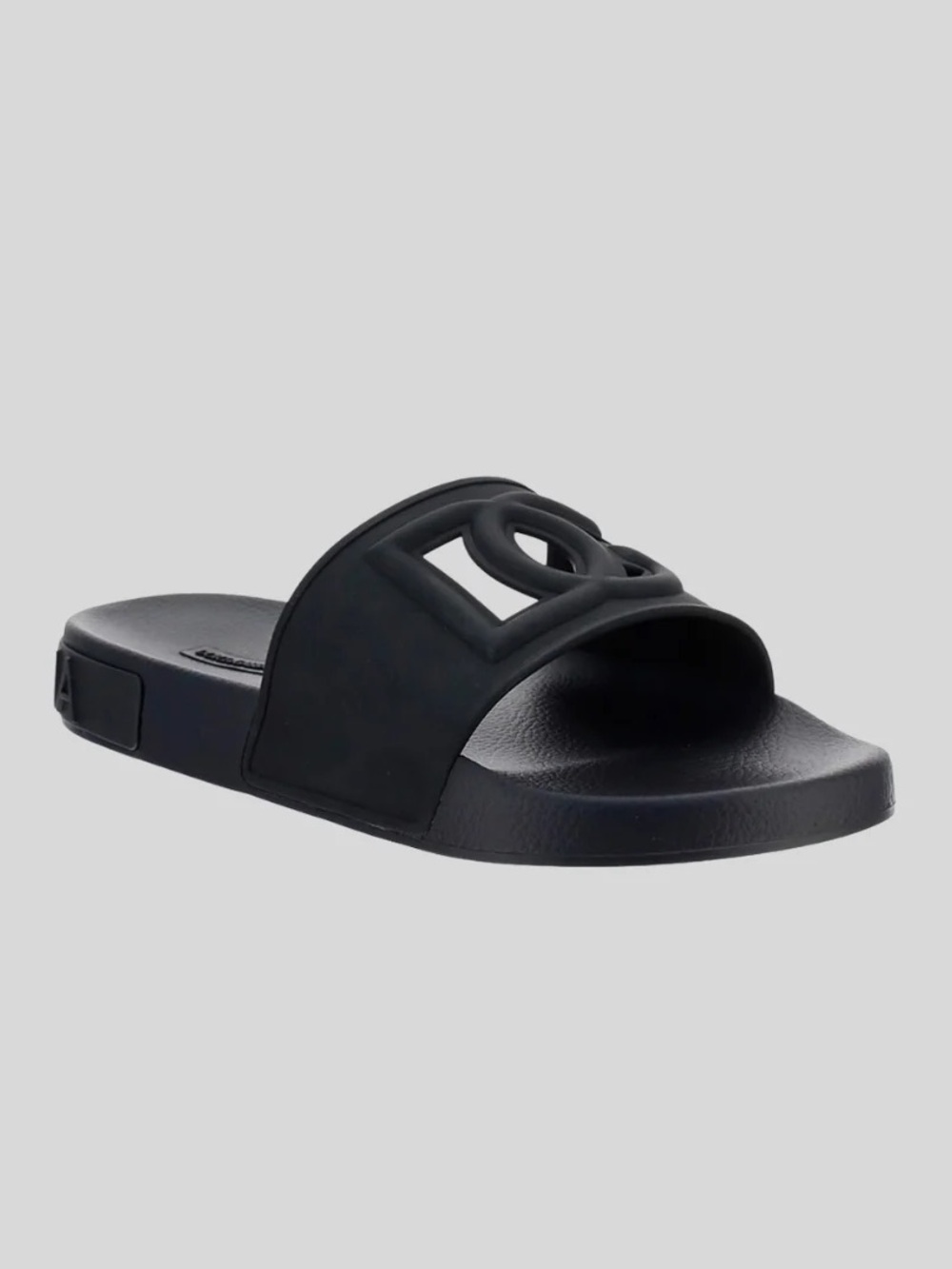 Dolce & Gabbana Black DG Logo Slides